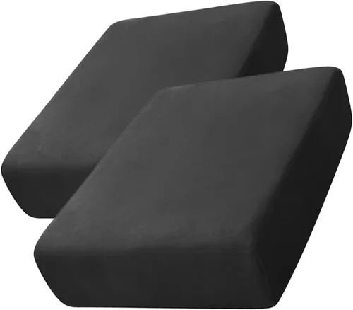 Vista 31 de CONRUSER Funda de cojín elástica de terciopelo suave, funda de cojín de felpa de terciopelo suave, fundas de sofá, protector de muebles con parte
