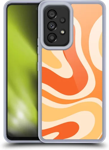 Vista 8 de Head Case Designs Officially Licensed Kierkegaard Design Studio Black Almond Cream Swirl Retro Abstract Patterns Gel Case