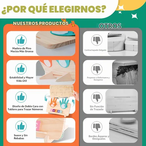Vista 8 de Juguetes educativos Montessori, regalos de cumpleaños para niños de 3 a 6