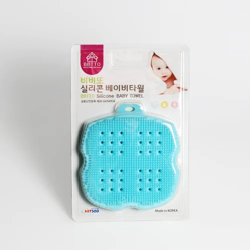 Vista 8 de Esponja de baño de silicona ultra suave para bebé y piel seca (rosa bebé)
