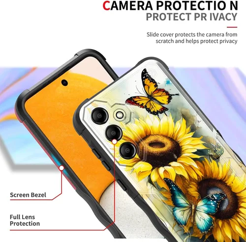 Vista 808 de Funda para Galaxy A14 5G, [Doble Capa][Protección contra Caídas de Grado Militar de 10 Pies] [Antideslizante] Funda Resistente a Prueba de Golpes