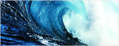 Vista 10 de Empire Art Direct Blue Wave ABCD - Juego de 4 paneles de vidrio templado flotante sin marco, listo para colgar, sala de estar, dormitorio y oficina