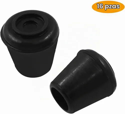 Vista 2 de BokWin Tapas para patas de silla, 16 unidades, 1/2 pulgada, color negro