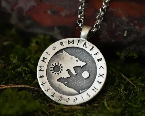 Vista 28 de Collar Yin Yang para hombre, joyería colgante de alta calidad de aspecto antiguo, regalos de Yin Yang, joyería vikinga para hombres