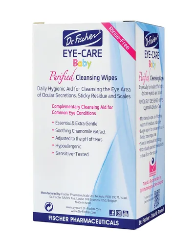 Vista 3 de Dr. Fischer Toallitas para ojos de bebé para recién nacidos y niños pequeños, toallitas limpiadoras estériles para conductos lagrimales obstruidos