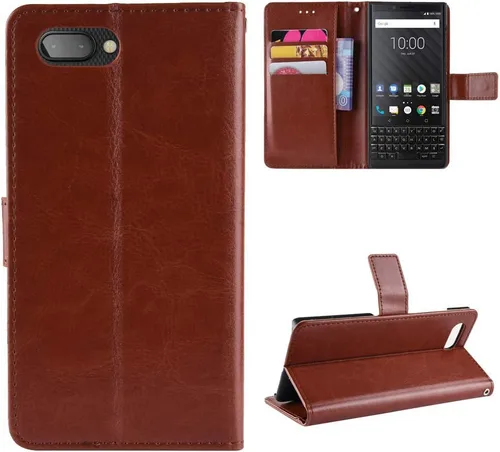 Vista 8 de Funda para BlackBerry KEY2, funda de piel con tapa para BlackBerry KEY2 BBF100-1 BBF100-2 BBF100-4 BBF100-6 BBF100-8 BBF100-9 Funda dorada Oro