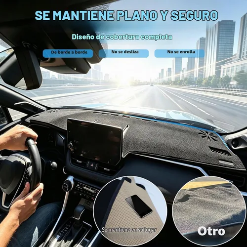 Vista 4 de Cubierta de salpicadero para Toyota RAV4 2025 2024 2023 2022 2021 2020 2019 cubierta de salpicadero protector almohadilla para accesorios Toyota