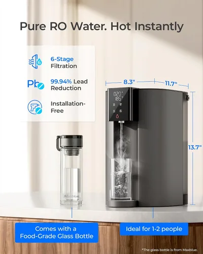 Vista 2 de Waterdrop C1H - Sistema de ósmosis inversa caliente instantánea, no requiere instalación