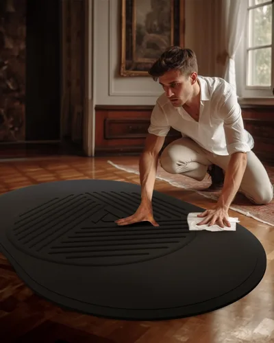 Vista 6 de PrismXR Extra Large Non-Slip VR Mat (55''x35'') - Soft & Comfortable with Supportive Cushioning - Ideal for Oculus Quest 2, HTC Vive, PSVR and More