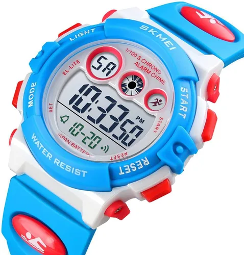 Vista 2 de GOLDEN HOUR Relojes para niños, reloj digital deportivo impermeable para niños y niñas, reloj de pulsera para exteriores de 1224 H, alarma EL