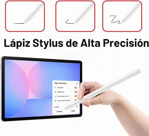 Vista 2 de Tab S10 FE S Pen Reemplazo para Samsung Galaxy Tab S10 Fe, S10 Lite, Galaxy Tab S10 FE + lápiz capacitivo de repuesto para Tab S10 FE + S Pen