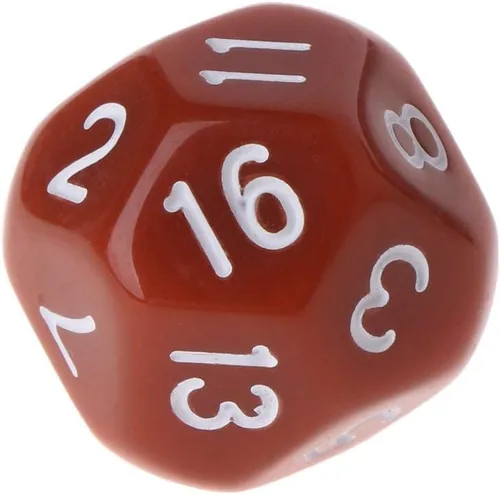 Vista 5 de Juego de 10 dados poliédricos D16 para Calabozos y Dragones de 16 caras