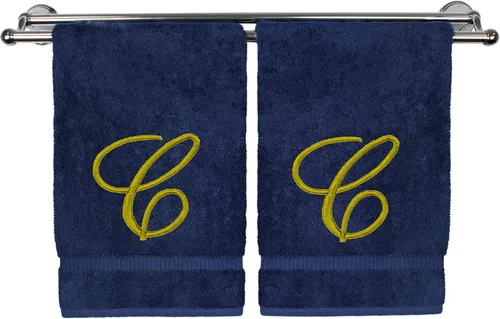Vista 20 de Toalla de mano con monograma, regalo personalizado, 16 x 30 pulgadas, extra absorbente, 100% algodón turco, acabado de rizo suave, para baño, cocina