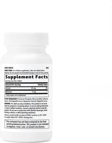 Vista 2 de GNC Melatonina 5 mg, apoya el sueño reparador, 60 tabletas