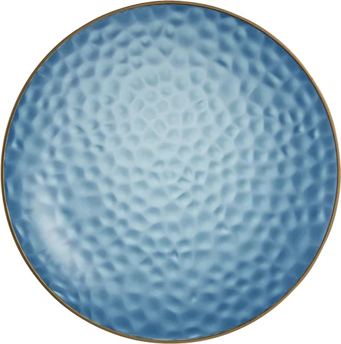 Vista 6 de PLASTICPRO Paquete de 30 platos de plástico martillado, platos de plástico desechables pesados, elegantes platos de fiesta transparentes martillados