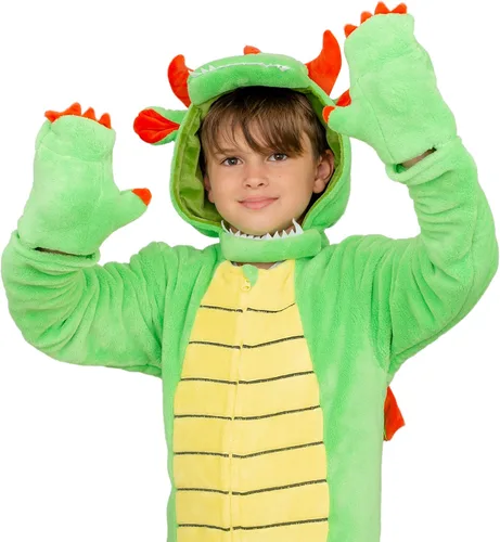 Vista 6 de Traje Flappy de una pieza de pijama de animal para cosplay disfraz de Halloween