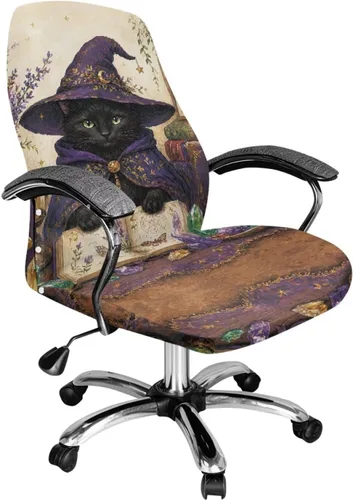 Vista 23 de 250 Years of Glory - Funda para silla de trabajo con diseño de águila calva, diseño de margarita y bandera estadounidense, funda giratoria acolchada