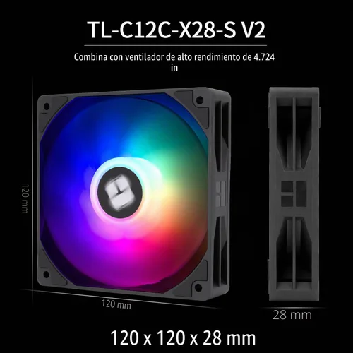 Vista 6 de Thermalright Peerless Assassin 120 Digital ARGB Negro Enfriador de aire para CPU, Cubierta superior con pantalla digital, Enfriador de CPU