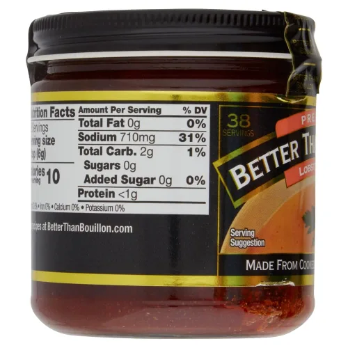 Vista 2 de Better Than Bouillon Base Premium de Langosta, Hecho de Langosta Cocida Selecta y Especias, Rinde 9.5 Cuartos de Caldo 38 Porciones, 8 Onzas