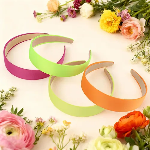 Vista 7 de 4 diademas de neón, accesorios antideslizantes para el cabello para fiestas brillantes, estilo retro de los años 8090, trajes de festival