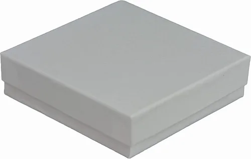 Vista 3 de JPB - Joyero relleno de algodón con remolino blanco #33 (caja de 100) 3.5 pulgadas x 3.5 pulgadas