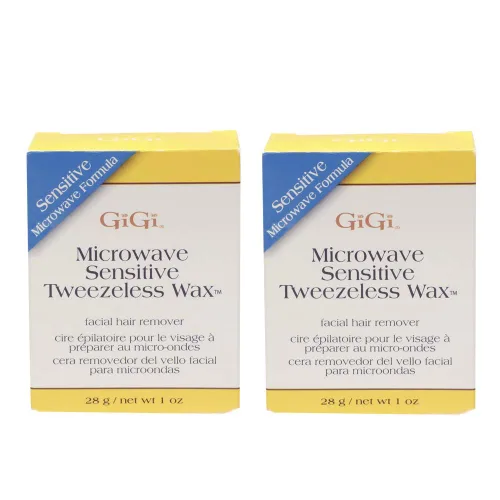 Vista 7 de GiGi Cera sin pinzas para microondas, removedor de vello facial sin tiras, infusión de miel, 1 onza Sin pinzas con cera de abejas