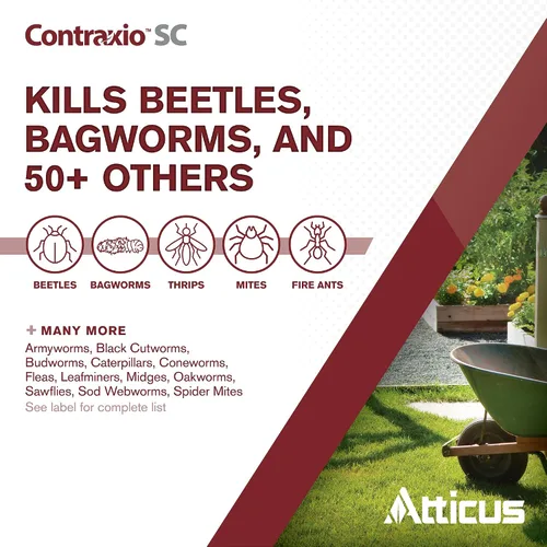 Vista 3 de Atticus Contraxio SC (32oz) Concentrado de insecticida Spinosad Insecticidas para césped, paisajes y jardín, trips, gusanos de bolsa, ácaros y más