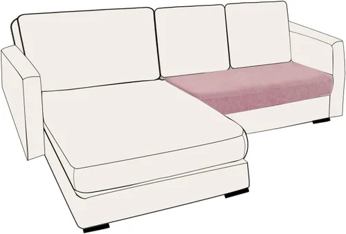 Vista 119 de UNBBRRL Fundas de cojín de asiento para sofá, elásticas, funda de cojín individual para sofá, fundas de cojín para sofá, fundas de héroe protegen