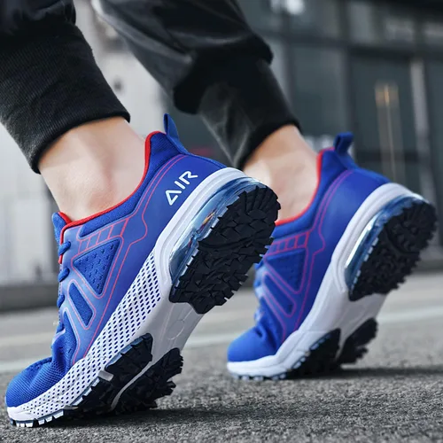 Vista 6 de Autper Mens Athletic Running Tennis Air Shoes Lightweight Breathable Fashion Sneakers for Sport Gym Work Size 7-12.5