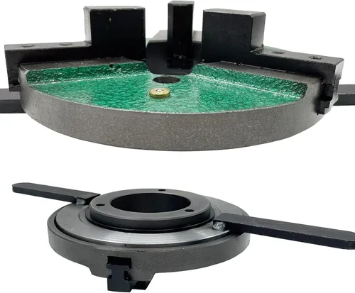 Vista 6 de INTBUYING Posicionador de soldadura autocentrante de 3 mandíbulas de 8 "Posicionador de mesa Portabrocas reversible de 7.874 in para fresadora