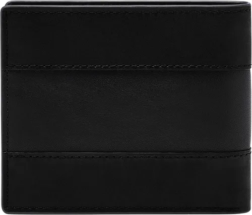Vista 2 de Fossil - Cartera plegable de cuero para hombre con ventana abatible de identificación