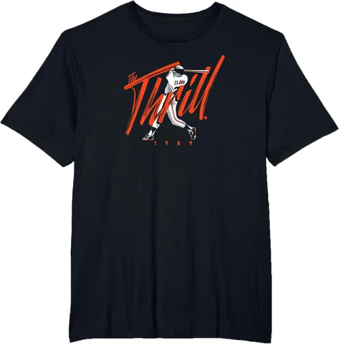 Vista 4 de Will Clark - The Thrill - Camiseta de béisbol de San Francisco, Negro, S