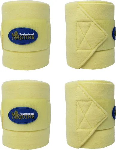 Vista 13 de CHALLENGER 10ft Horse Grooming Leg Polo Wrap Set of 4 Soft Fleece 95R Negro