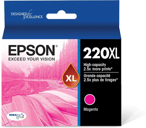 Vista 6 de Epson T220 DURABrite Ultra -Tinta Alta Capacidad Cian T220 DURABrite Ultra -Tinta Alta Capacidad Cian 220XL Magenta Remanufacured Alta Capacidad