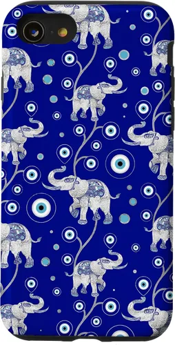 Vista 18 de Funda con dije de elefante de mala suerte para iPhone 17