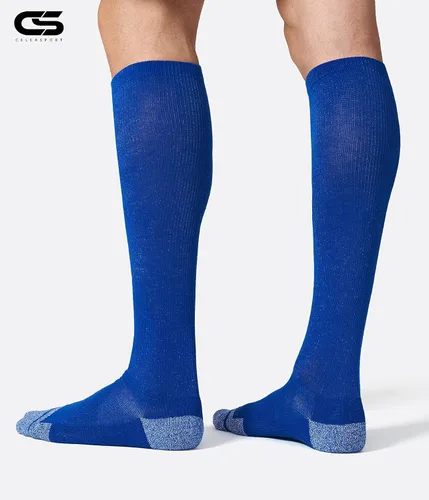 Vista 3 de CS CELERSPORT Paquete de 23 calcetines de béisbol y sóftbol para fútbol, hasta la rodilla, sobre la pantorrilla, calcetines deportivos