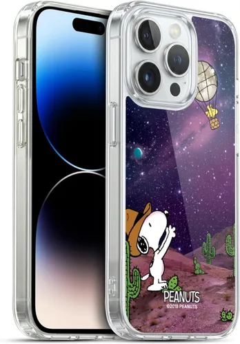 Vista 57 de Head Case Designs Funda de gel con licencia oficial de Peanuts Nebula Cactus Needles Snoopy Space Cowboy [protección de grado militar] compatible