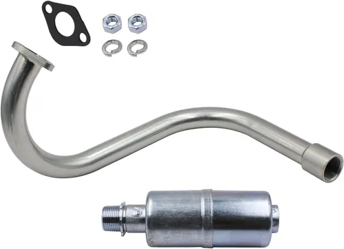 Vista 6 de Escape con silenciador para Hemi Predator 212cc 6.5hp Honda GX160 GX200 Powerhorse 208cc DuroMax 7 Hp Go Kart y Mini Moto