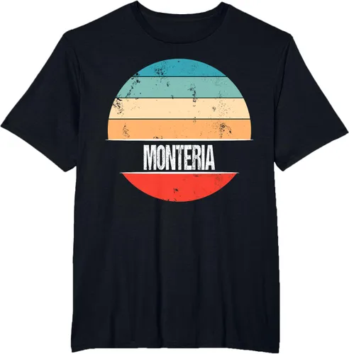 Vista 28 de Camiseta Montería Colombia City Trip, Negro