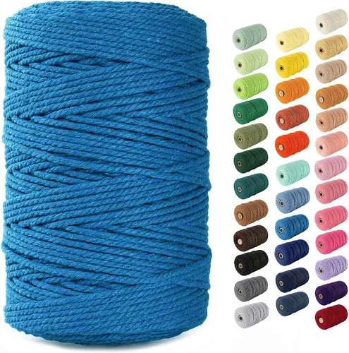 Vista 97 de Nook Theory Hilo de macramé de 3mm 109 yardas - Cuerda de macramé suave de 4mm, 5mm perfecta para nudos - Suministros de macramé para colgadores