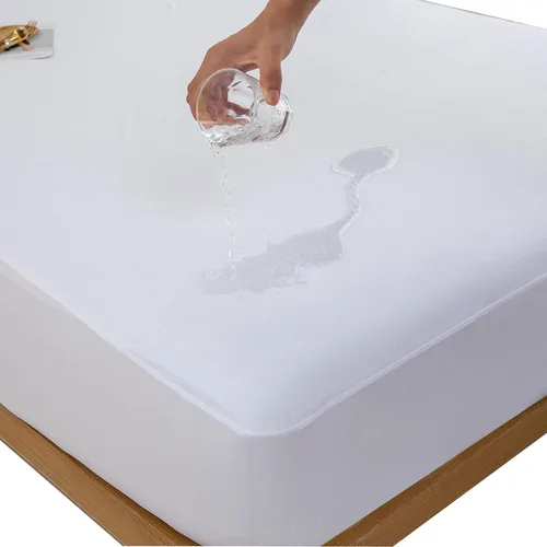 Vista 13 de Protector de colchón de bambú refrescante, impermeable, ultra suave, suave, ajustable, con bolsillo elástico, tamaño individual
