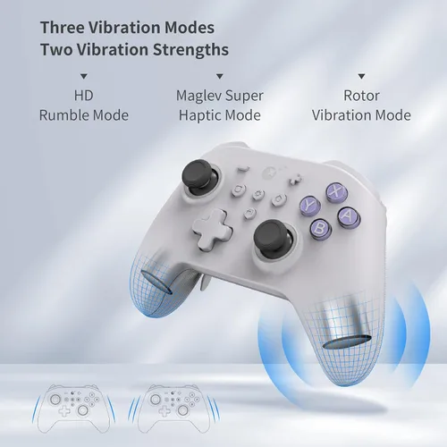 Vista 3 de GuliKit KK3 Max, Kingkong 3 Max Controller with 4 Back Buttons, Hall Joysticks and Triggers, Wireless for Switch OLEDPCAndroidMacOSiOSSteam Deck