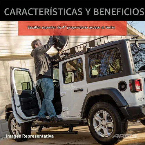 Vista 7 de ARIES 3036571 ActionTrac Estribos Retráctiles Alimentados de 65 Pulgadas, Seleccione Jeep Wrangler JL, Negro
