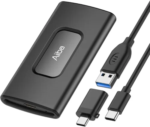 Vista 8 de Aiibe Disco Duro Externo SSD 256GB Disco Duro Externo USB C SSD Portátil, Hasta 500MB/s, USB 3.1, Disco Duro de Estado Sólido Externo 256GB