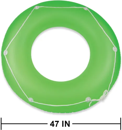 Vista 5 de Poolmaster Neon Frost - Flotador interior grande para piscina, color verde