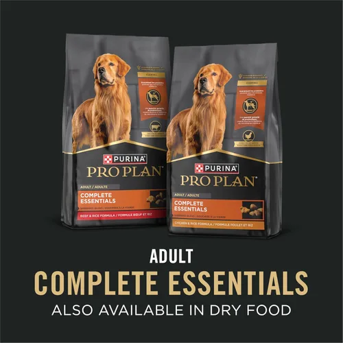 Vista 8 de Purina Pro Plan Alimento húmedo para perros, sin granos, paquete surtido de Esenciales Completos, platos principales de pollo y zanahorias y de pavo