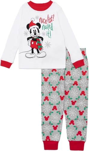 Vista 14 de Disney Unisex Kids' 2-piece Snug-fit Cotton Holiday Matching Pajamas Mejores Compañeros