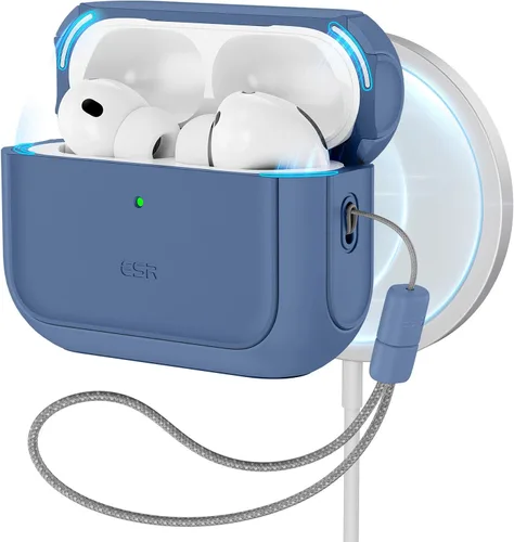 Vista 10 de ESR Funda para AirPods Pro 3, compatible con AirPods Pro de 3ª generación (2025), compatible con MagSafe, cubierta de protección completa contra