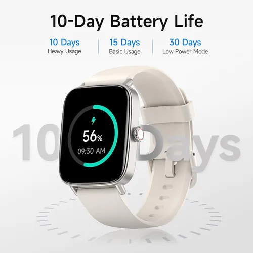Vista 5 de Reloj inteligente para mujer, reloj inteligente HD de 1.85 pulgadas compatible con iPhone/Samsung/Android (respuesta/hacer llamadas), más de 100