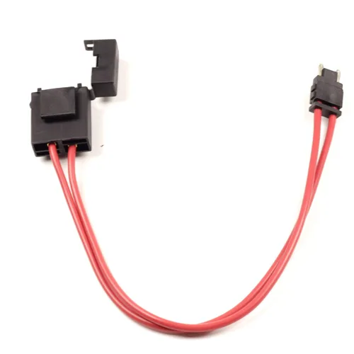 Vista 4 de 5 unids 16AWG Mini Blade Tipo Fuse Holder Heavy Duty Wire Extension Car Fuse Holder Connector 20A para vehículo pequeño espacio ATM